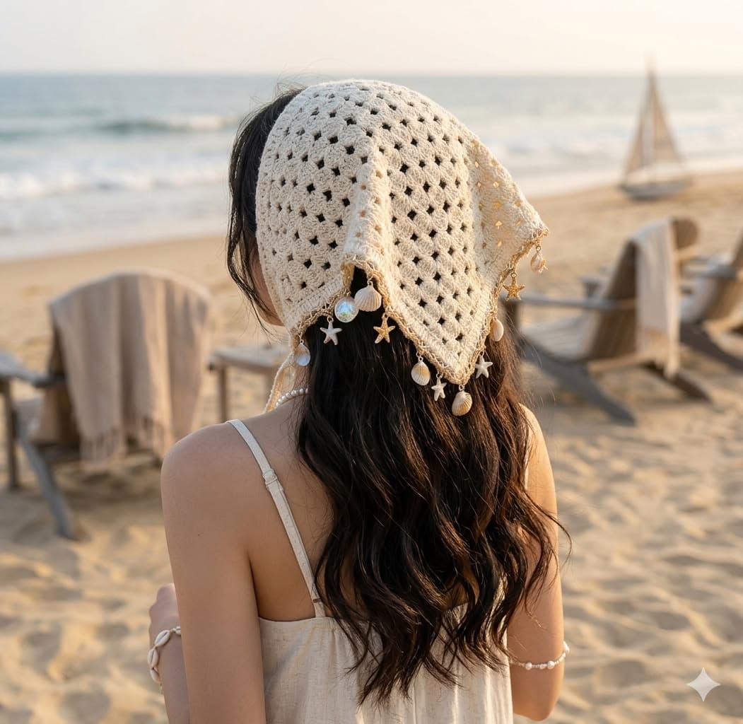 🎀Beach Bandana - স্টাইলিশ বিচ ব্যান্ডানা
